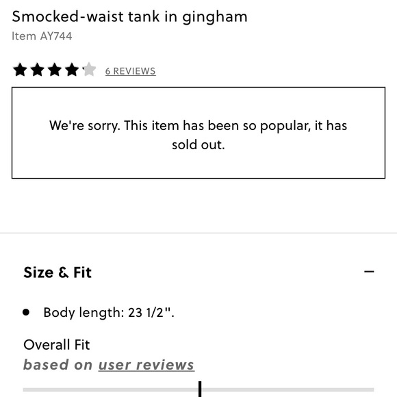 J Crew Gingham Smocked Waist tank top! New without tags. Front tie with V. - Picture 3 of 15